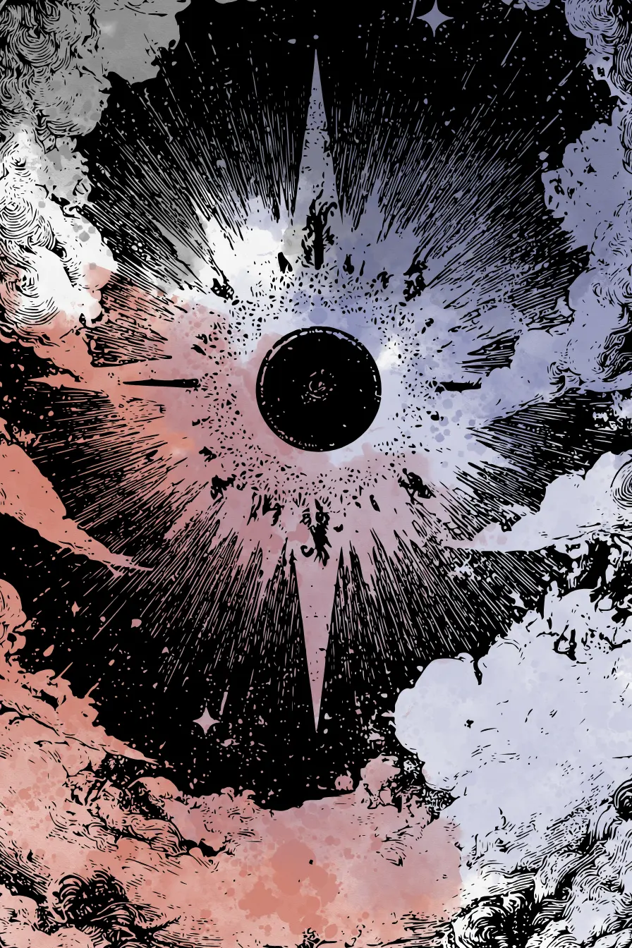 Creator Ops Kit tarot card with abstract cosmic gradient