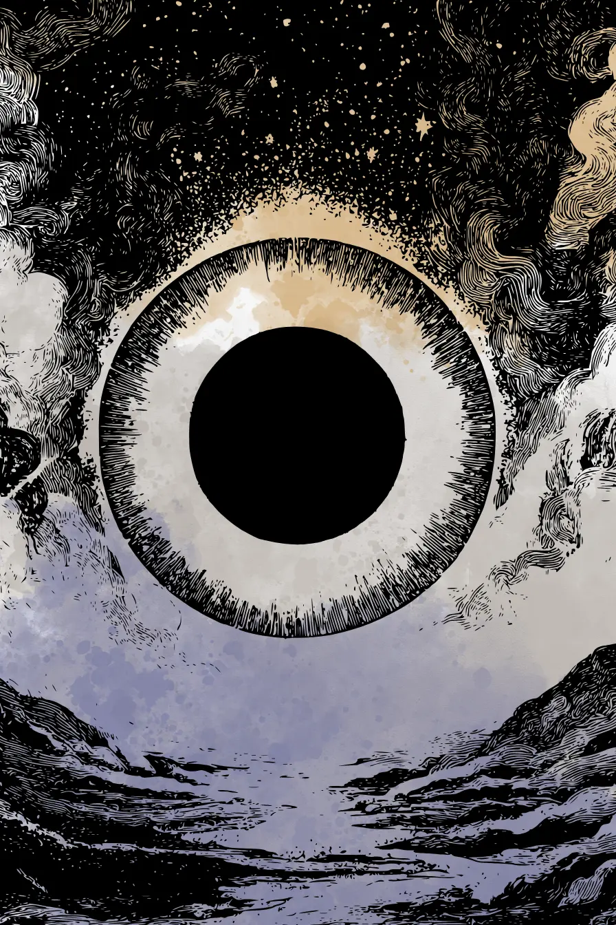 PlayLens tarot card with abstract cosmic gradient